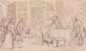 ウェイクフィールドの牧師-サプライズ 作： Thomas Rowlandson